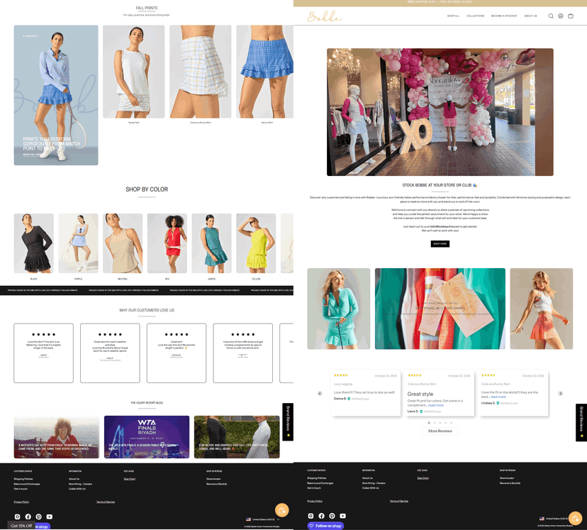 Bobbe Active | Women's Tennis Wear project