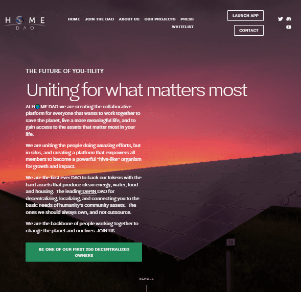 HomeDAO project